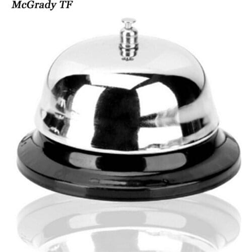 8.5*5.5cm Stainless Steel Bar Bell Desk Kitchen Hotel Counter Reception Restaurant Bar Ringer Call Bell Service Bar Accessories