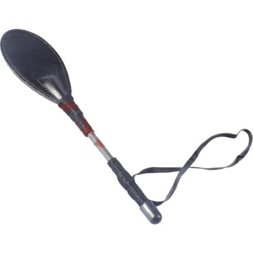 Mini crop whip , handmade black leather spanking mini paddle, adult sex products,mini sex spanking paddle for couples flirting