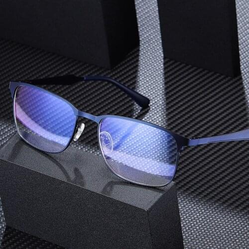 Alloy Glasses Frame Men Square Myopia Prescription Eyeglasses Frames 2020 New Full Optical Korean Eyewear