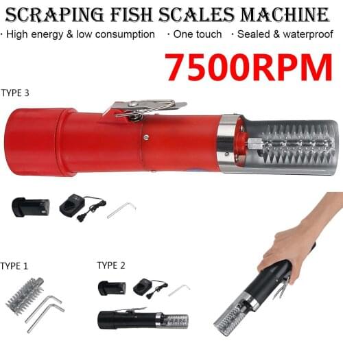 Charging Portable Electric Fish Scaler 125W Fishing Scalers Clean Fish Remover Cleaner Descaler Scraper Seafood Tools 2200MAH