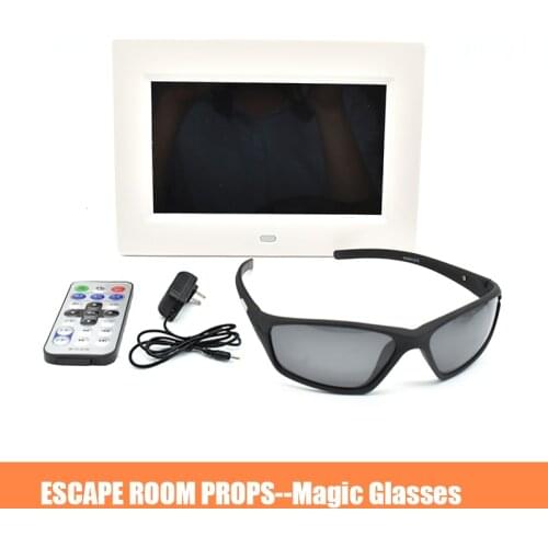 Escape room prop Magic glasses use amazing glasses to find invisible clues secret chamber room magic prop for Exit Room Owner