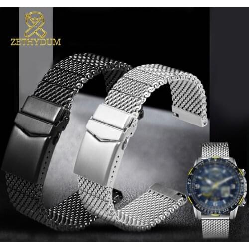 High quality Milan mesh stainless steel bracelet for b-reitling i-wc C-itizen S-eiko Watch strap mens luxury 22mm watchband