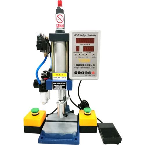 YIIDNN 200kg tablet Hand pneumatic manual press punching machine controller and dual buttons with CE certification