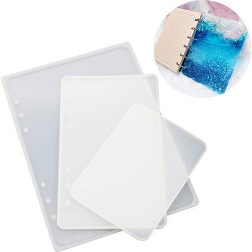 Silicone Casting Molds Tool Set For A5 A6 A7 Notebook Cover Casting Epoxy Resin Mould DIY Crafts Jewelry Making