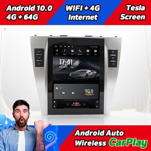 Tesla Screen Navigation CARPLAY Stereo For Toyota Camry 6 XV 40 50 2010 2009 Android 10 GPS Car Radio Multimedia Player 2 Din