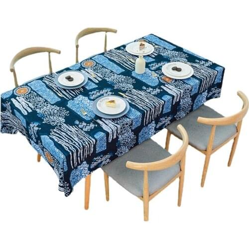 Bohemian Ethnic Style Printed Cotton Linen Tablecloth For Table Pillow Handmade DIY Material