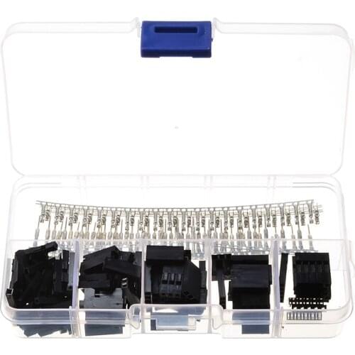 250Pcs/Set Dupont Connector 2.54mm Male Female Jumper Header Housing Cable Wire Terminal Connector Crimp Pins Kit With Box