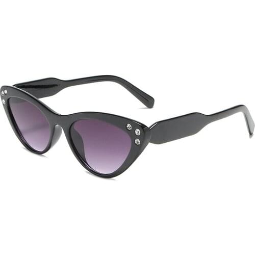 Leopard Print Cat Eye Sunglasses For Women Vintage Retro Small Round Frame Rivet Sexy Sun Glasses Me Brand Eyewear Oculos 2020