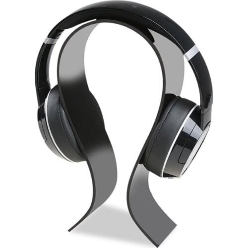 Portable Acrylic Headset Display Rack Holder Earphone Hanger Desk Shelf for Office Working Studying Room Accessaries Parts