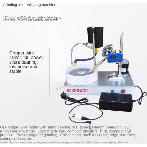 2800 Rpm Precision Jewelry Stone Polishing Machine Molding Machine Gem Faceting Machine DC Stepless Speed Gem Angle Grinder