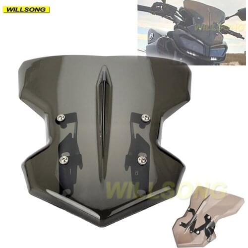 Windscreen Air Wind Deflector Windshield Glass Screen Pare-brise For YAMAHA MT09 FZ09 2017-2020 2018 2019 Motorcycle Accessories