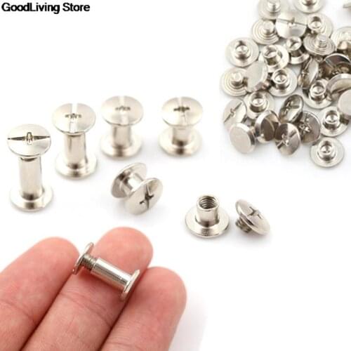 20pcs 12mm/10mm/8mm/6mm/5mm/4mm Chicago Screws, Photo Album Screws, Snap Rivet Books Butt Screw, Assembling Bolts