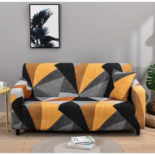 Four Seasons Sofa Cover Universal All-inclusive Elastic Living Room Non-slip Full-cover Fabric Geometric Patterns Sofa Towel