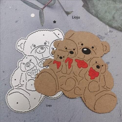 Teddy bear cutting dies Scrapbooking Dies Stencil Greeting Card Decoration DIY Scrapbooking Paper Photo Embossing Craft