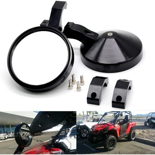 UTV Adjustable 2" Roll Cage Heavy Duty Mirror for Can am Commander Maverick UTV For Yamaha Viking and Viking 6 seater RZR XP1000