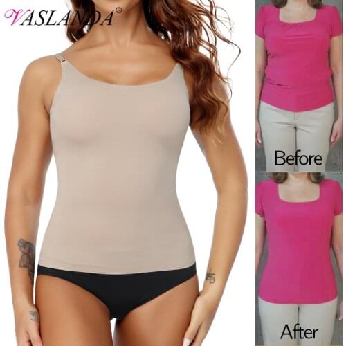 Women Shapewear Tops Waist Trainer Tummy Control Body Shaper Shaping Tank Top Slimming Underwear Seamless Compression Camisoles
