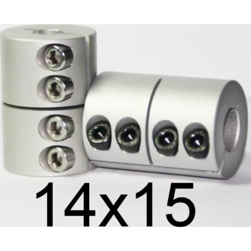 14x15 Rigid clamping screws Solid Coupling for Engraving machine,14mm to 15mm shaft butt-muff coupler for stepper motor D32