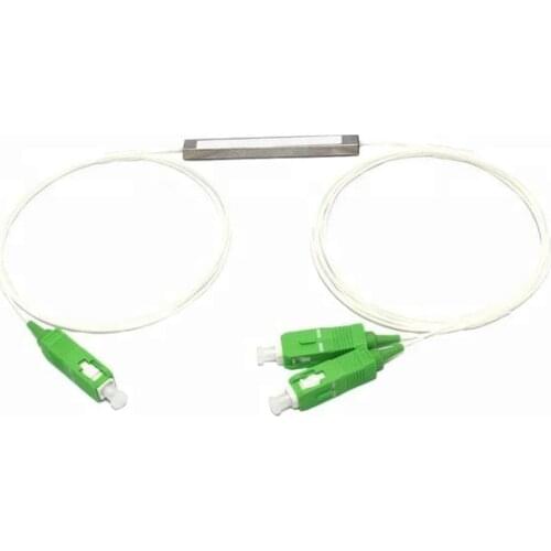 10pcs 1x2 SC APC PLC Splitter 0.9mm Differential SC/APC Connector Mini 1x2 Fiber Optic PLC Splitter