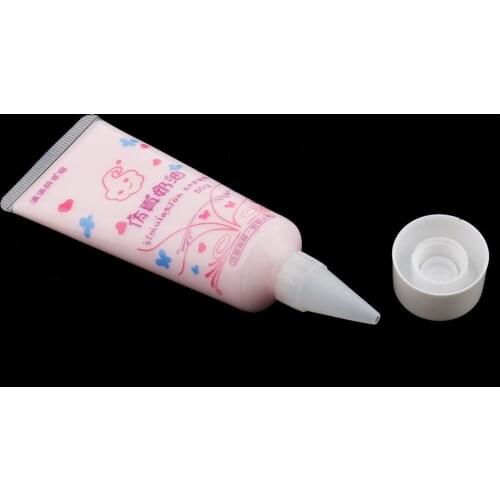 6pcs Colorful Simulation Cream Glue Gel Resin Glue for DIY Phone Case Charms Cabochons Deco Kit Stickers - 50g/Color