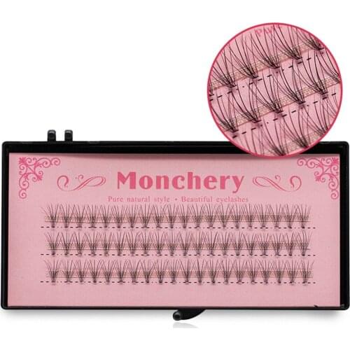 60 Clusters/box Cluster Eyelashes Thick Individual Eyelash Extension Eyelashes Bunches Professional Makeup False Eyelashes