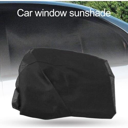 1 Pair Car Window Sunshade Practical Easy Installation Net Yarn Flexible Lightweight Window Sun Protector for Outdoor
