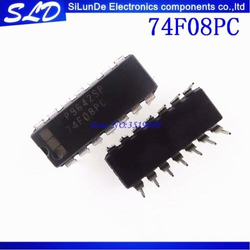 Free Shipping 50pcs/lot 74F08PC 74FO8PC DIP-14 new and original in stock