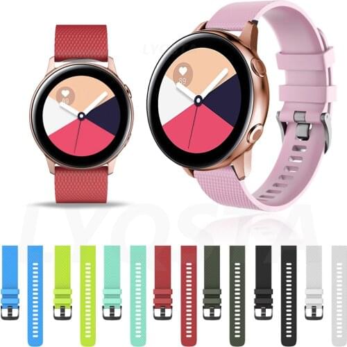 Colorful 20mm Wrist strap for Garmin Forerunner 645 245M Galaxy Watch Active Silicone Smart watchband Bracelet Huami Amazfit GTS