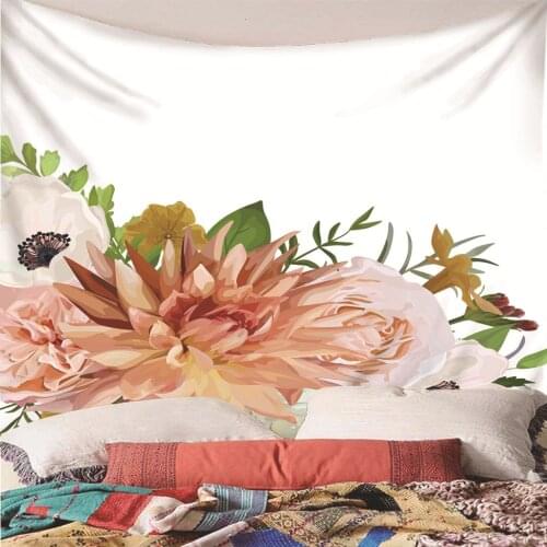 Flowers 3d printing tapestry beach blanket Camping Hippie Wedding Party Background Home Yoga Mat