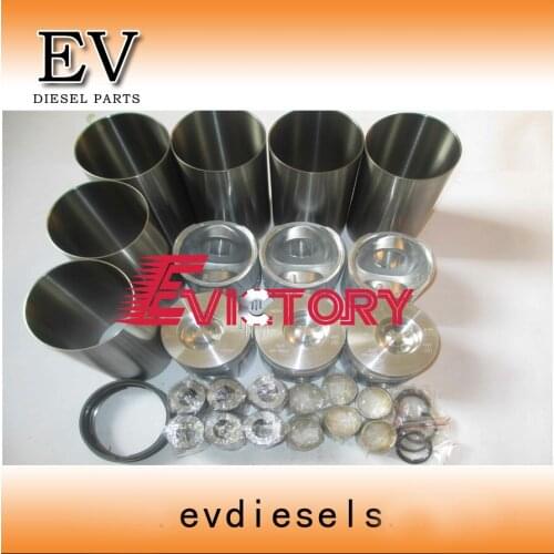 For komatsu engine rebuild 6D102 SA6D102 S6D102 S6D102E piston + ring liner gasket bearing set