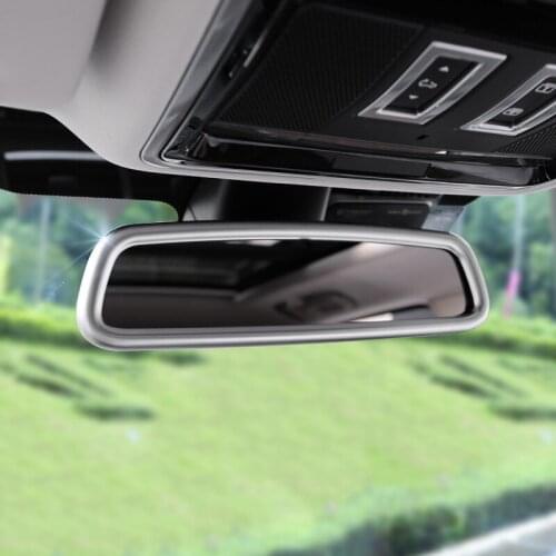 ABS Chrome For Land Rover Discovery 4 Range Sport Evoque Stickers Car Interior Rearview Mirror Trim Cover