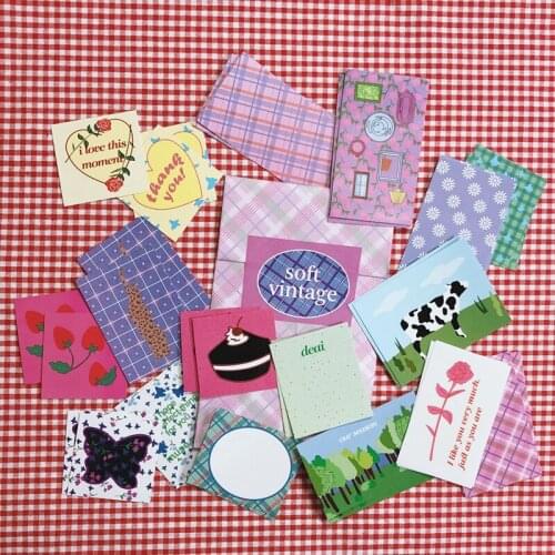 Korea Vintage Hand-painted Stickers DIY Scrapbook Collage Phone Diary Photo Album Gift Seal Happy Plan Decoration