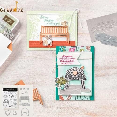 Sitting Pretty Metal cutting dies and stamps For Scrapbooking Embossing Decorative Crafts DIY Paper Cards Stamps and DIES 2019