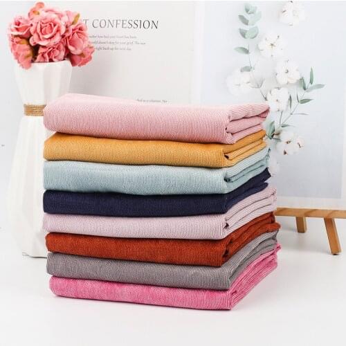 Soft Skin-friendly Cotton Corduroy Fabric Good Quality Ribbed Fabric For Cloth Garment Shoes Home textiles 160g 50*150cm/piece
