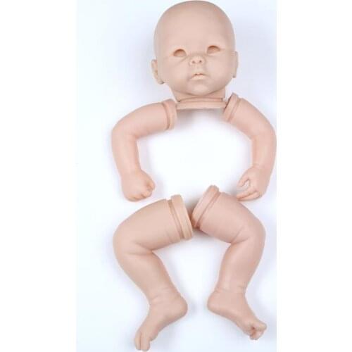 Doll Kit Body Parts DIY Blank Kit Soft Vinyl Reborn Doll Kit Reborn Doll Kit Asian Baby Doll Accessories with 3/4 Limbs