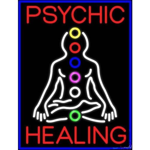 Neon Sign For Psychic Health Drink Lamp resterant light Hotel shop handmade real glass Lighted Garage Signs Recreation Room cubs