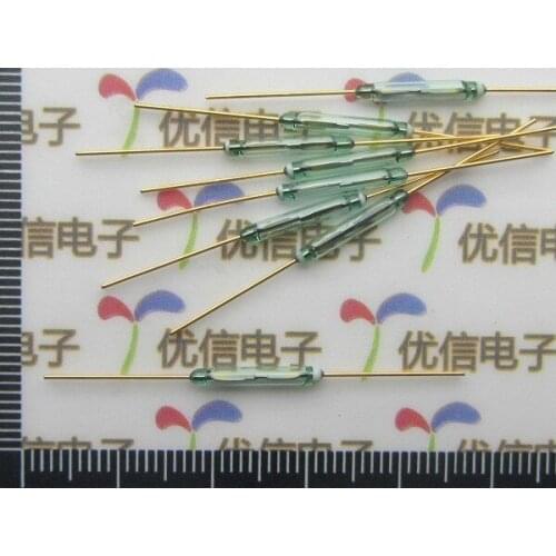 Gold plated Glass sealed reed switchs / magnetically controlled switch 1.75*9.5MM