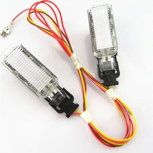 Car Warning light Trunk Interior Welcome lamp + Wire Plug 8KD947415C For VW Sharan Phaeton A5 A6 S6 A8 Q5 Q7 R8 Yeti S4 S5