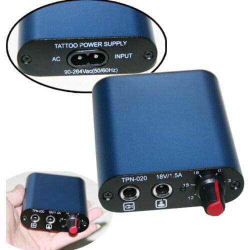 Mini Adjustable LED Aluminium Tattoo Power Supply Motor for Permanent Makeup Pen Rotary Tattoo Machine Accessory 4Colors