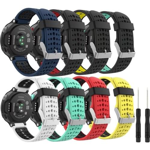 Watchband For Garmin Forerunner 235 Band Silicone Strap Bracelet For Forerunner 220/230/235/620/630/735XT/235Lite Accessory