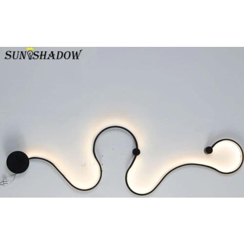 Modern LED Chandelier Living room Bedroom Dining room Lustres Wall Sconce Led Ceiling Chandelier Lighting Luminaires Black White