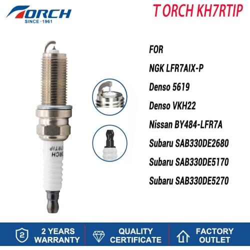 NGK LFR7AIX-P Spark Plug Replacement Iridium Platinum Torch Brand KH7RTIP Denso 5619 Denso VKH22 Ignition System