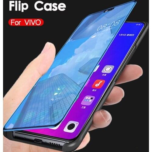 Smart Mirror Case For ViVo V17 Z5X Z1 Pro IQOO NEO Leather Stand Cases For ViVo S1 Z5 Z1X Y7S Y17 Y3 Y15 Y12 Y11 2019 Cover