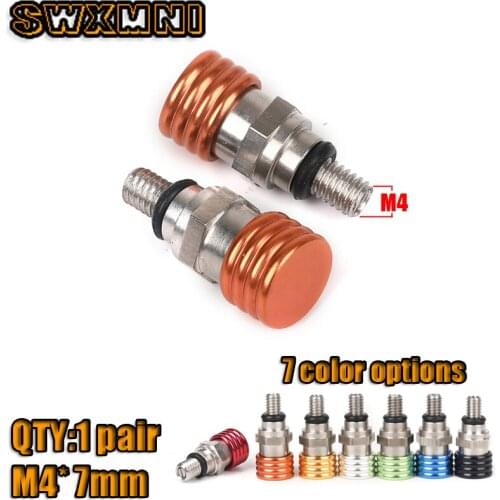 1pair M4x0.7cm Pitch Fork Air Bleeder Relief Valve Screw For Motorcycle Accessories Support SX XC SXF EXC SMR SMCR Dirt Bike