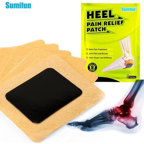 Sumifun 12pcs Heel Pain Plaster Orthopedic Herbal Bone Spurs Achilles Tendonitis Patch Foot Care Treatment Patches K06801