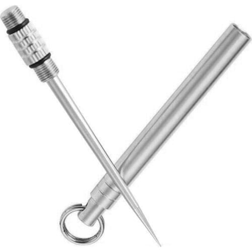 2pcs 7.5cm Multifunction Toothpick Metal Travel Toothpick Portable Fruit Fork Tooth Cleaning Accessory with Holder