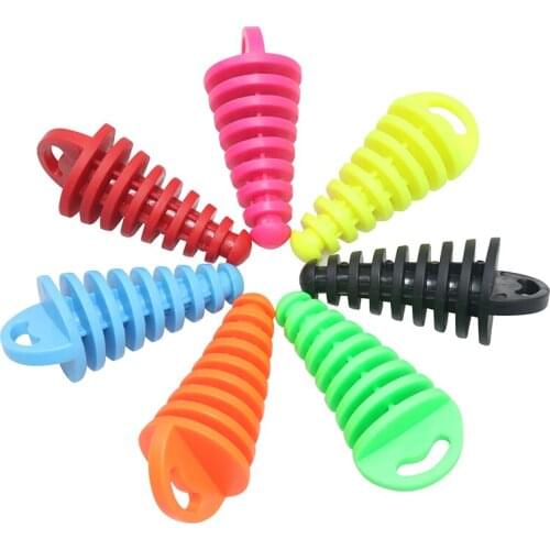 2 Pcs Motorcycle Exhaust Pipe Plug Muffler Wash Plug Pipe Protector Motocross Tailpipe Plug Move Blow-Down Silencer PVC