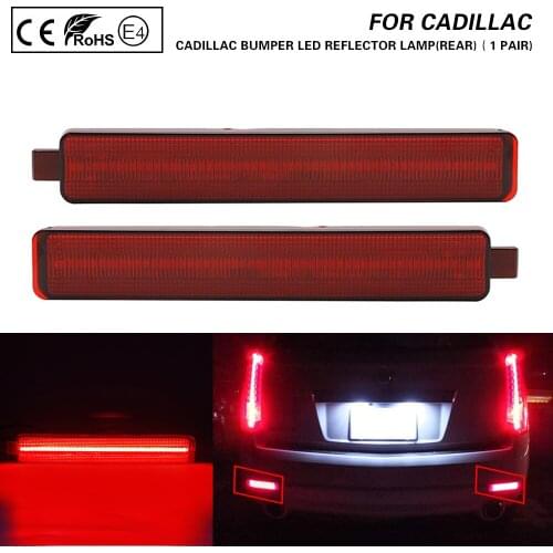 2XFor Cadillac CTS CTS-V Buick Enclave Chevy Equinox Trailblazer GMC Acadia Pontiac Sunfire Rear Bumper LED Reflector Light Lamp