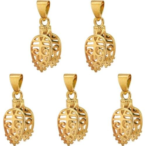 5pc Brass Ice Pick and Pinch Bails Golden 24mm For Jewelry Making Fingdings