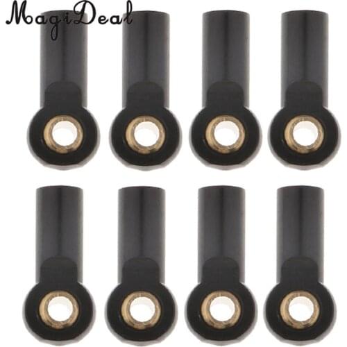 8Pcs Red Aluminum M3 Metal Ball Head Holder Tie Link Rod End Joint RC Climbing Crawlers Car For 1:10 D90 SCX10