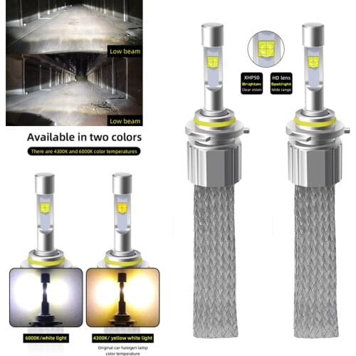 Car Headlight H7 LED H4 Hi/Lo Beam LED H1 H3 H8 H9 H11 HB3 HB4 9005 9006 9007 Xhp50 6000K 4300K Auto Headlamp Fog Light Bulbs